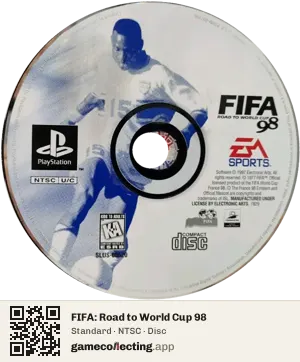 FIFA: Road to World Cup 98 PlayStation, NTSC disc