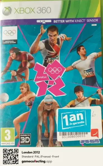 London 2012 Xbox 360, France box front