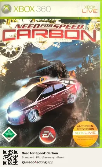 Need for Speed: Carbon Xbox 360, Germany box front