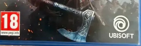 Assassin's Creed Valhalla, the PEGI square on its front
