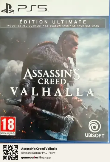 Assassin's Creed Valhalla PlayStation 5, PAL box front