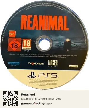 Reanimal PlayStation 5, PAL disc