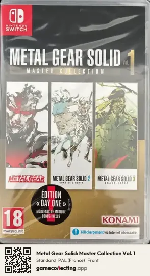 Metal Gear Solid: Master Collection Vol. 1 Nintendo Switch, France box front
