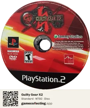 Guilty Gear X2 PlayStation 2, NTSC disc