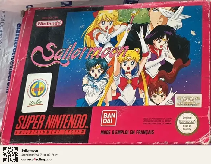 Sailormoon Super Nintendo Entertainment System, France box front