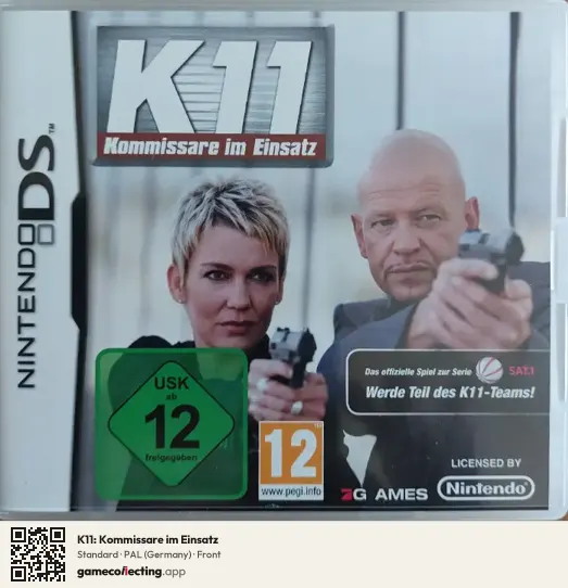 K11: Kommissare im Einsatz Nintendo DS, Germany box front