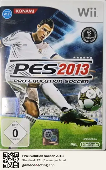 Pro Evolution Soccer 2013 Nintendo Wii, Germany box front