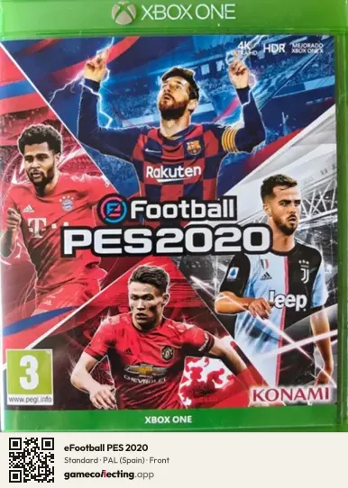 eFootball PES 2020 Xbox One, Spain box front