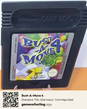 Bust-A-Move 4 Game Boy Color, PAL cartridge label