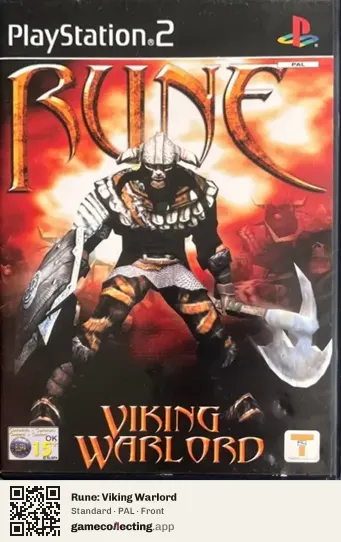 Rune: Viking Warlord PlayStation 2, PAL box front
