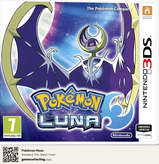 Pokémon Moon Nintendo 3DS, Italy box front