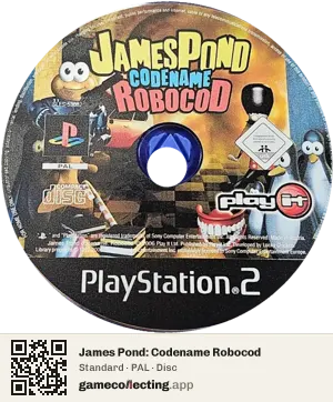James Pond: Codename Robocod PlayStation 2, PAL disc