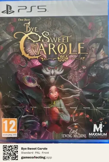 Bye Sweet Carole PlayStation 5, PAL box front