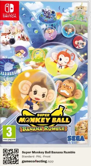 Super Monkey Ball Banana Rumble Nintendo Switch, PAL box front
