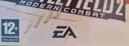 Battlefield 2: Modern Combat, the PEGI square on its front