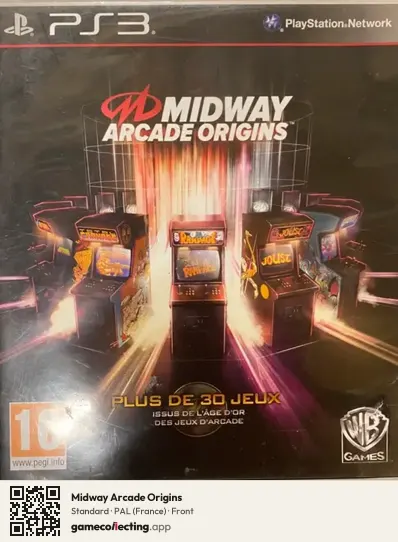 Midway Arcade Origins PlayStation 3, France box front