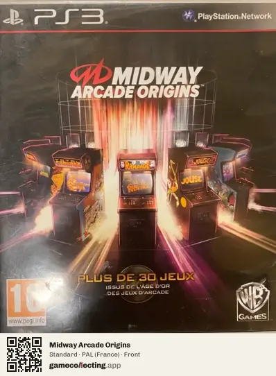 Midway Arcade Origins PlayStation 3, France box front