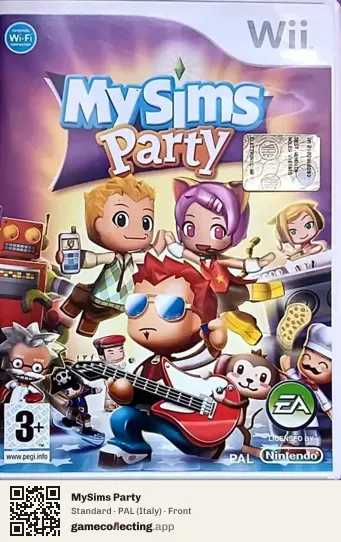 MySims Party Nintendo Wii, Italy box front