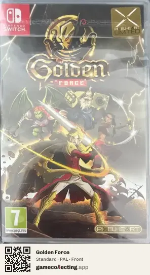 Golden Force Nintendo Switch, PAL box front