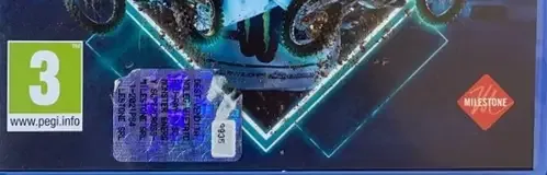 Monster Energy Supercross 4, the PEGI square on its front