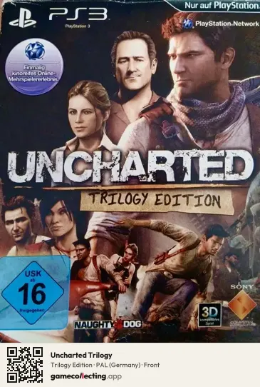 Uncharted Trilogy PlayStation 3, Germany box front