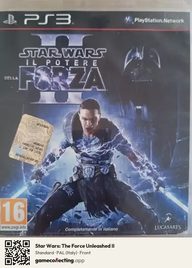 Star Wars: The Force Unleashed II PlayStation 3, Italy box front
