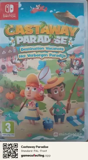 Castaway Paradise Nintendo Switch, PAL box front