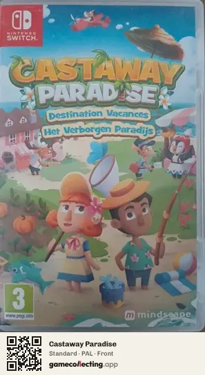 Castaway Paradise Nintendo Switch, PAL box front