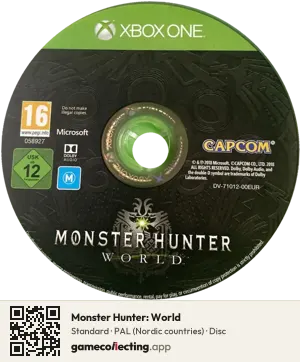 Monster Hunter: World Xbox One, PAL disc