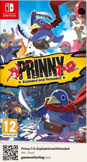 Prinny 1•2: Exploded and Reloaded Nintendo Switch, PAL box front