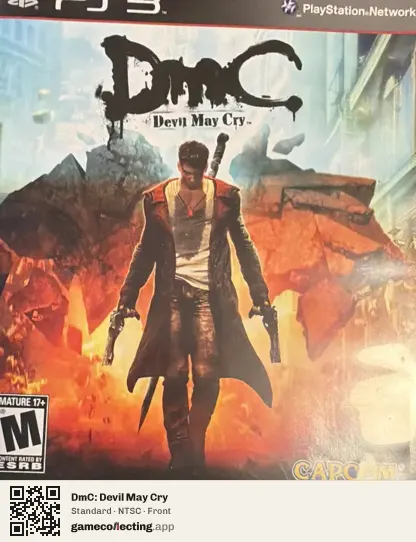 DmC: Devil May Cry PlayStation 3, NTSC box front