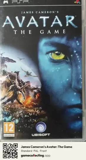 James Cameron's Avatar: The Game PlayStation Portable, PAL box front