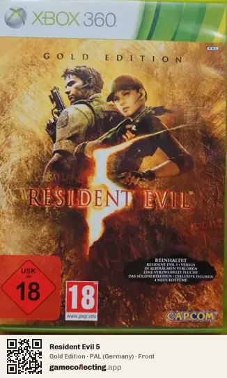 Resident Evil 5 Xbox 360, Germany box front