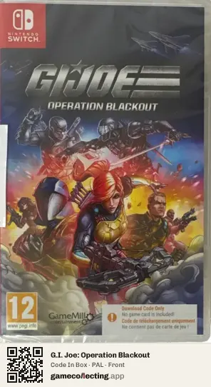 G.I. Joe: Operation Blackout Nintendo Switch, PAL box front