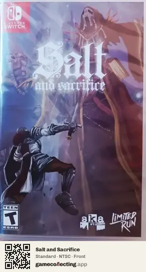 Salt and Sacrifice Nintendo Switch, NTSC box front