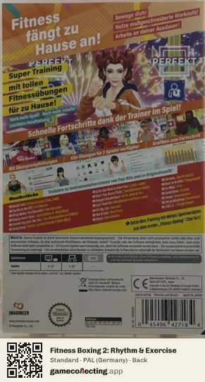 Fitness Boxing 2: Rhythm & Exercise Nintendo Switch, Germany box back