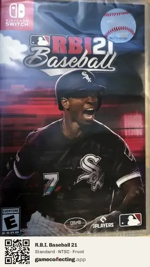 R.B.I. Baseball 21 Nintendo Switch, NTSC box front