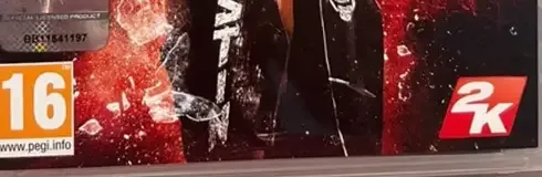 WWE 2K16, the PEGI square on its front