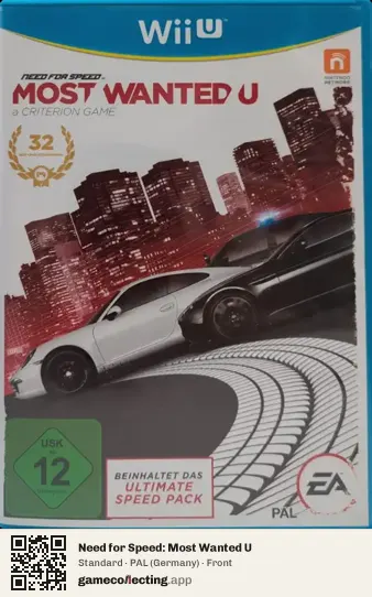 Need for Speed: Most Wanted U Nintendo Wii U, Germany box front