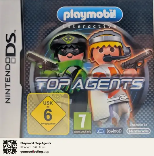 Playmobil: Top Agents Nintendo DS, PAL box front