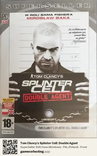 Tom Clancy's Splinter Cell: Double Agent Computer, Poland box front