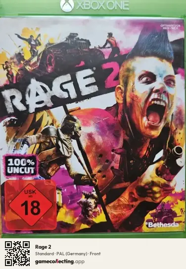 Rage 2 Xbox One, Germany box front