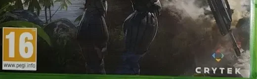 Crysis Remastered Trilogy, the PEGI square on its front