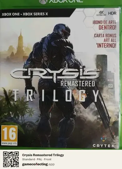 Crysis Remastered Trilogy Xbox One, PAL box front