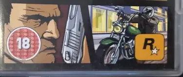 Grand Theft Auto: Liberty City Stories, the Australian classification mark on its front