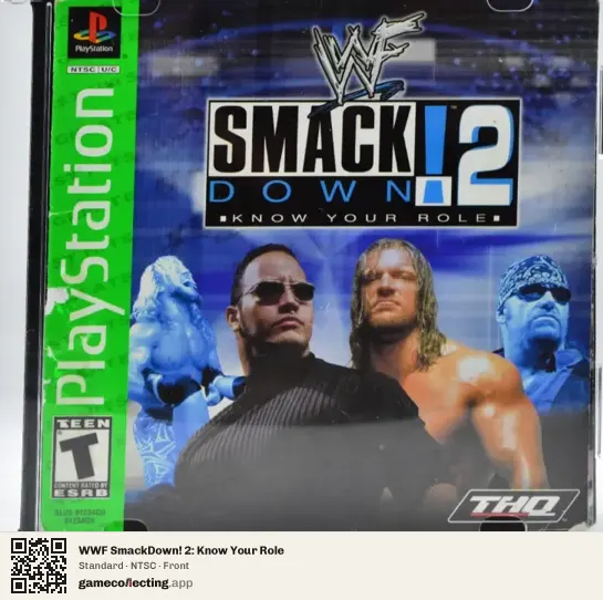 WWF SmackDown! 2: Know Your Role PlayStation, NTSC box front