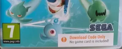 Sonic Colors: Ultimate, the PEGI square on its front