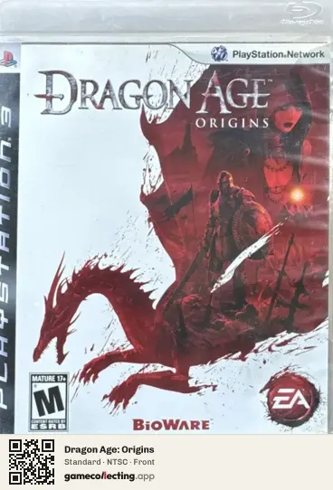 Dragon Age: Origins PlayStation 3, NTSC box front