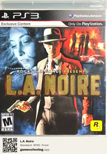 L.A. Noire PlayStation 3, NTSC box front