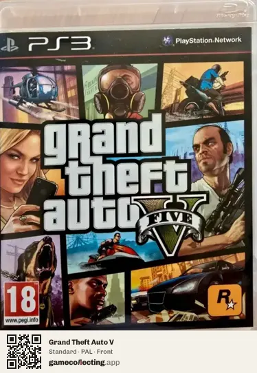 Grand Theft Auto V PlayStation 3, PAL box front
